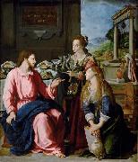 Alessandro Allori Christ with Mary and Martha Spain oil painting artist